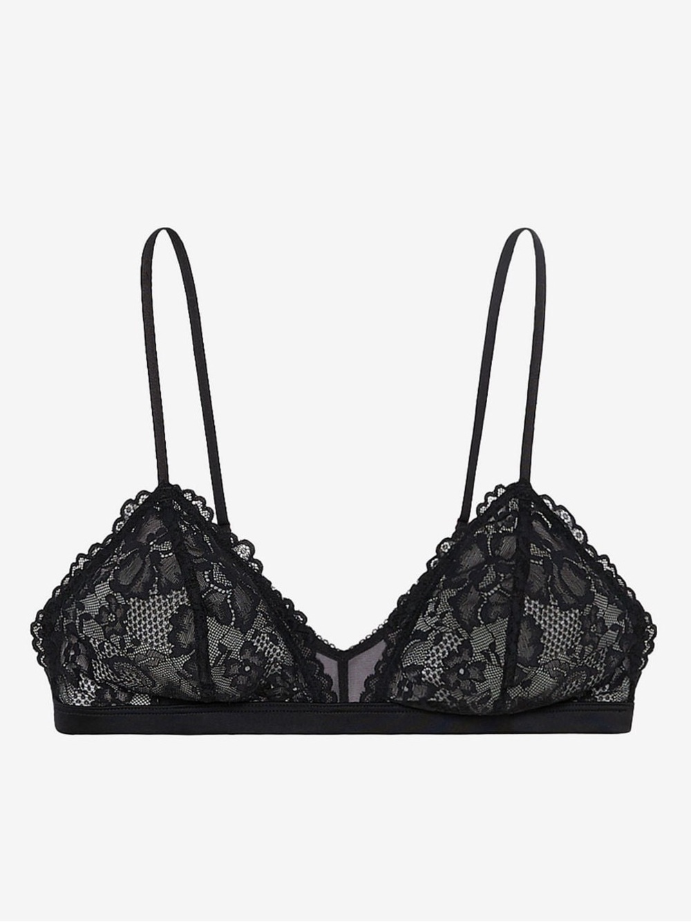 Savage X Fenty Floral Lace & Mesh Bralette